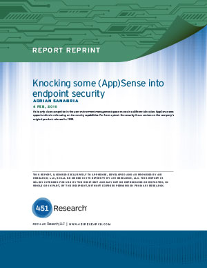 Knocking some (App)Sense into endpoint security: 451 Research Paper (PDF)