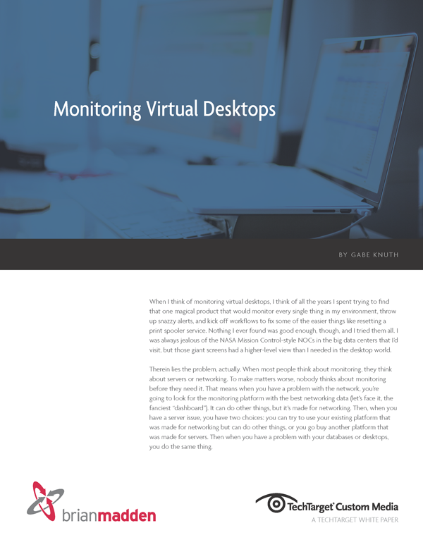 White Paper: Monitoring Virtual Desktops