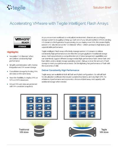 Solution Brief: Accelerating VMware with Tegile Intelligent Flash Arrays