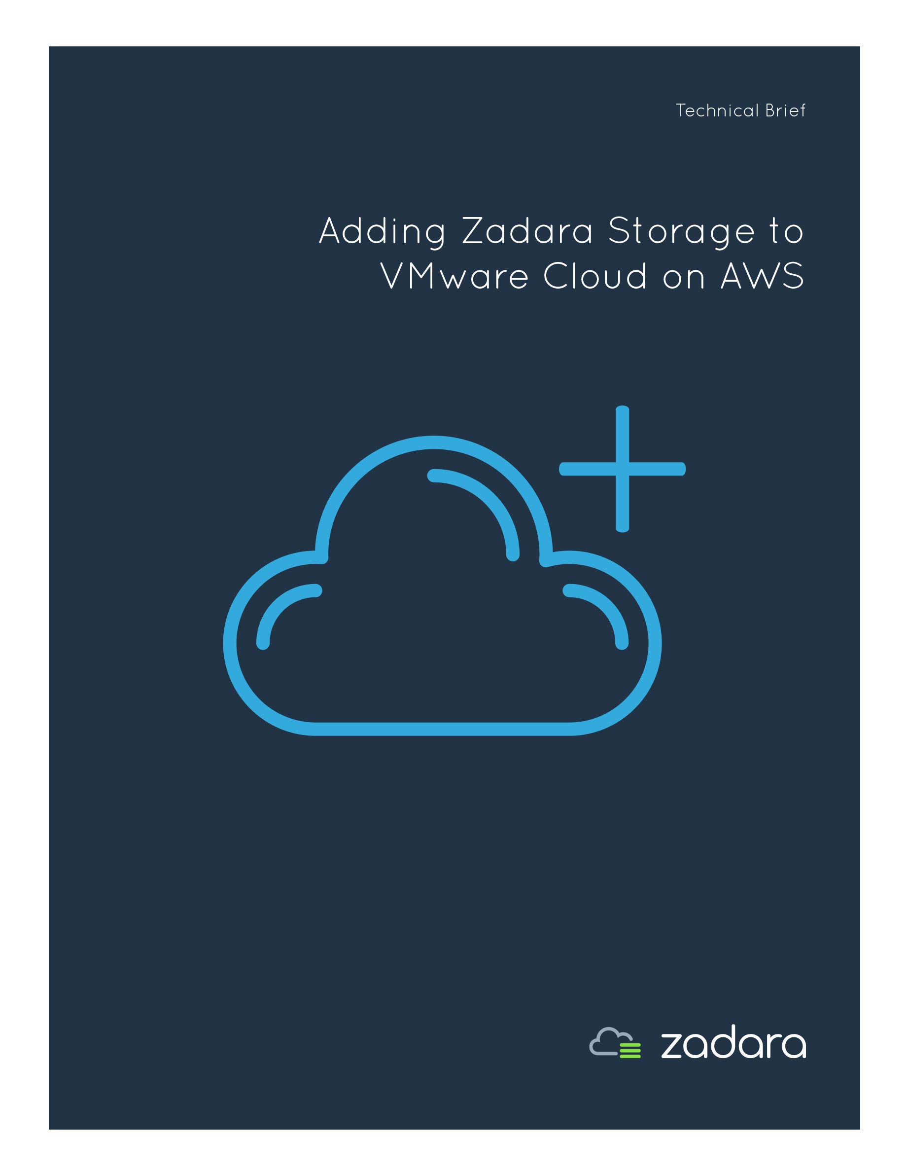Technical Brief: Adding Zadara Storage to VMware Cloud on AWS