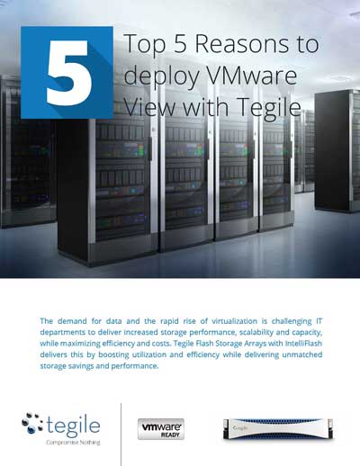 Top 5 Reasons to deploy VMware View with Tegile